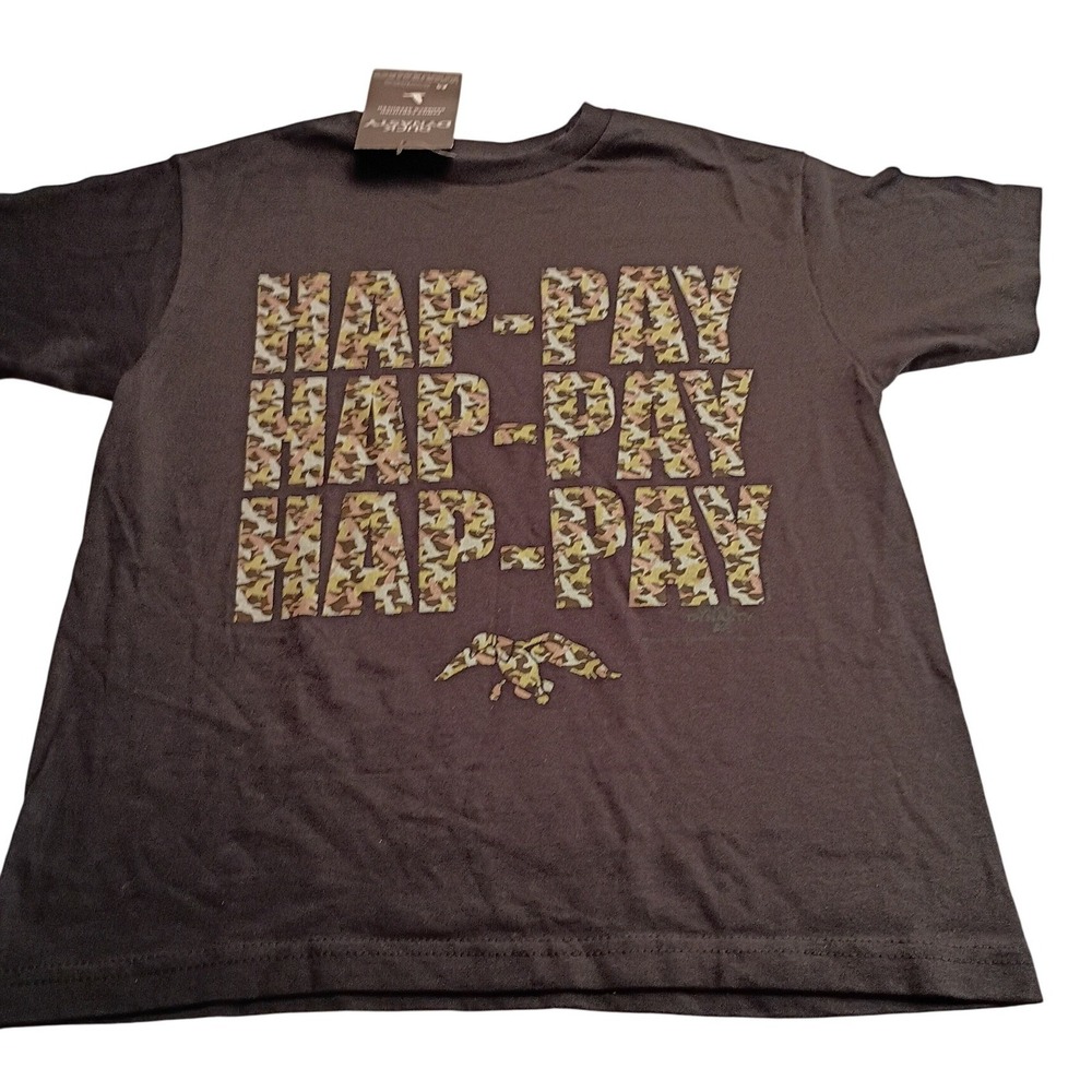 Duck Dynasty Hap-Pay Camo Graphic T-Shirt Men's Small Gray A&E 2013 New NWT